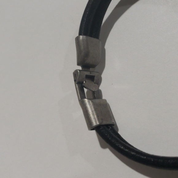 Black Leather Knot Bracelet with Beige Wrap – Adjustable Unisex Boho  Wristwear - Picture 6 of 9